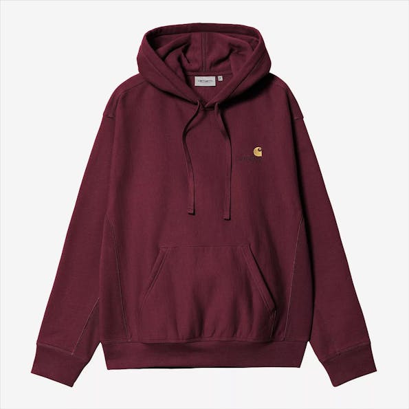 Carhartt WIP - Bordeaux American Scipt hoodie