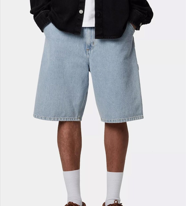 Carhartt WIP - Lichtblauwe Single Knee short