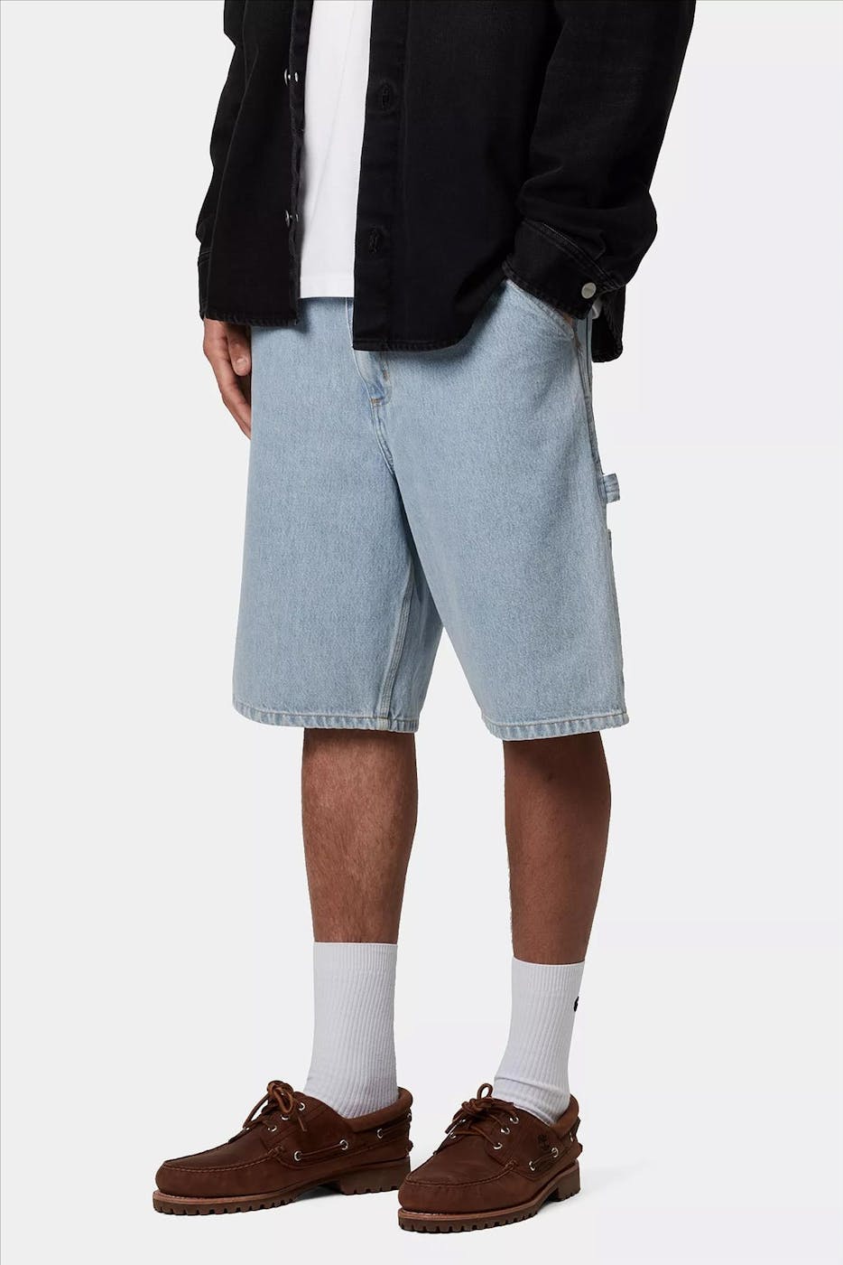 Carhartt WIP - Lichtblauwe Single Knee short