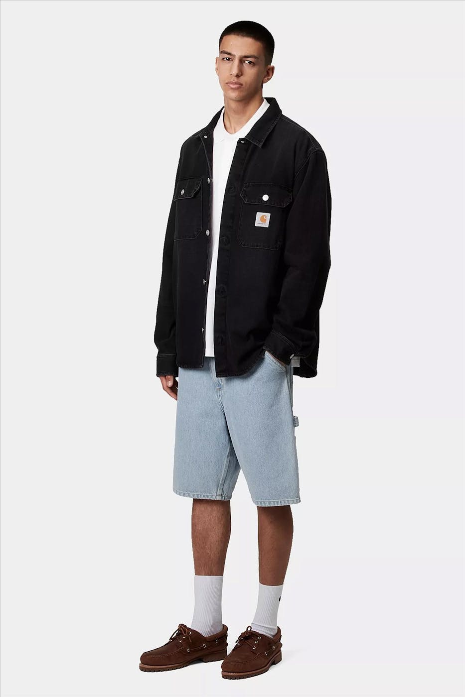 Carhartt WIP - Lichtblauwe Single Knee short