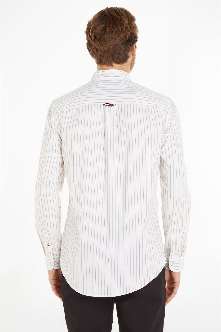 Tommy Jeans - Wit Essential Stripe hemd