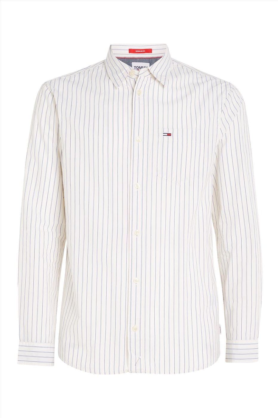 Tommy Jeans - Wit Essential Stripe hemd