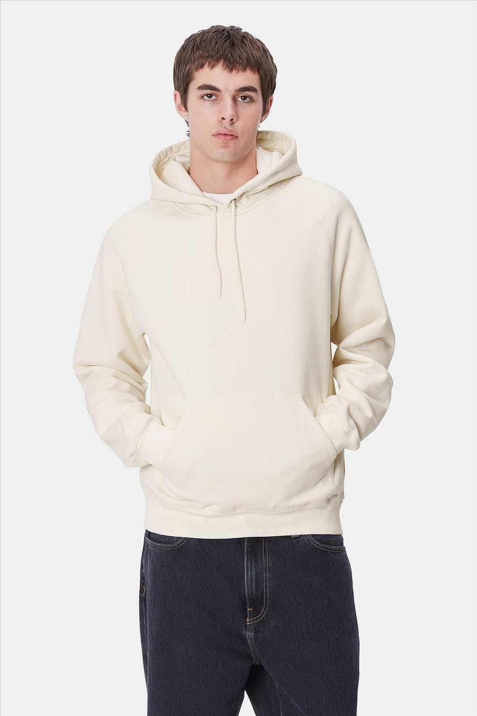 Carhartt WIP - Ecru Chase hoodie