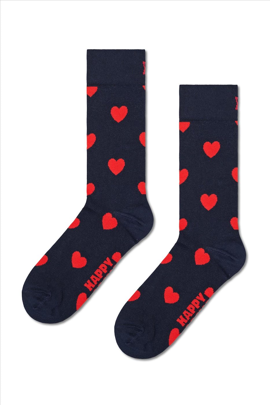 Happy Socks - Donkerblauwe Valentine 2-pack sokken, maat: 41-46