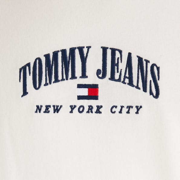 Tommy Jeans - Ecru Classic Varsity T-shirt
