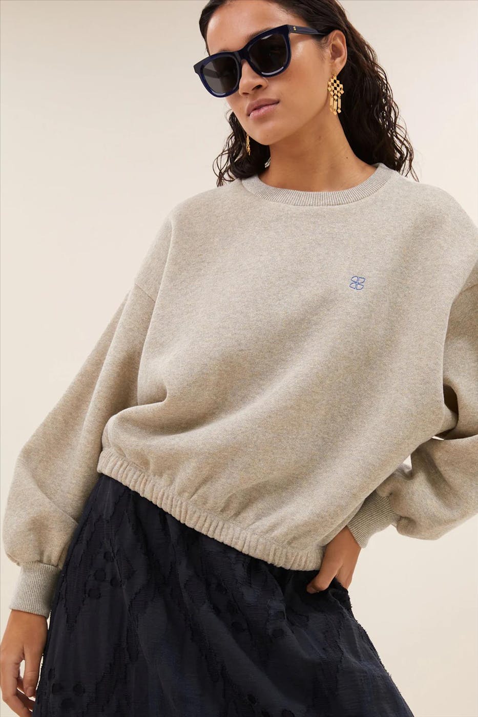 BY BAR - Gouden Bodil Sparkle sweater
