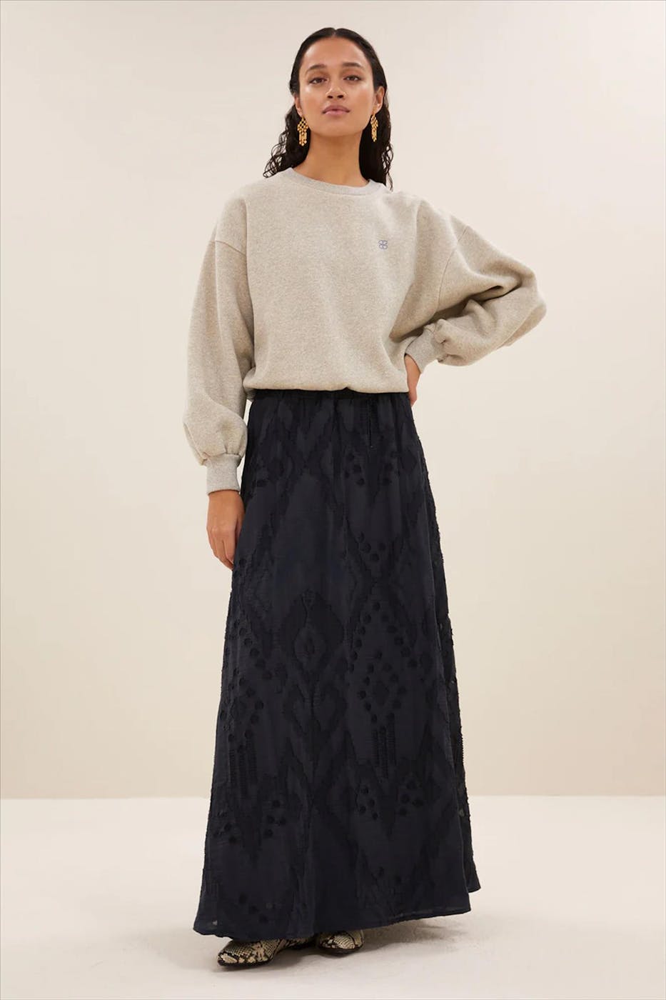 BY BAR - Gouden Bodil Sparkle sweater