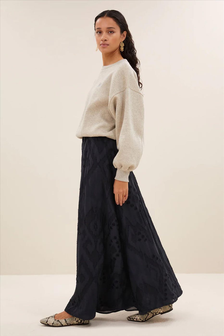 BY BAR - Gouden Bodil Sparkle sweater