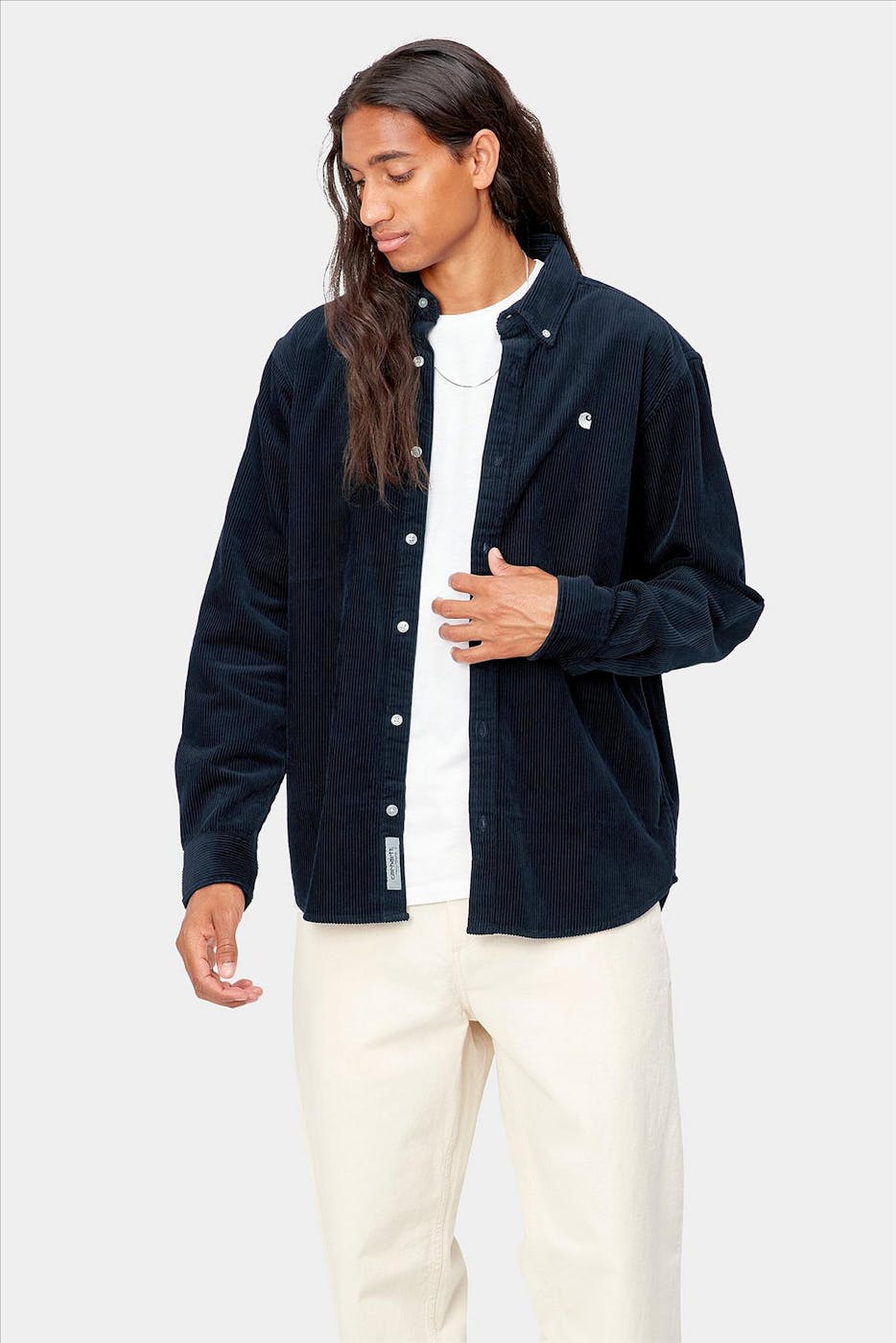 Carhartt WIP - Donkerblauw Madison Cord hemd