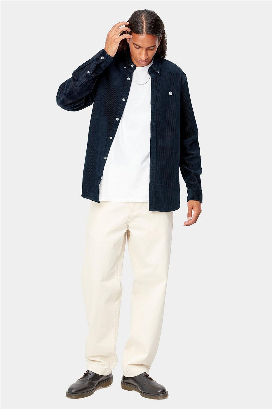 Carhartt WIP - Donkerblauw Madison Cord hemd