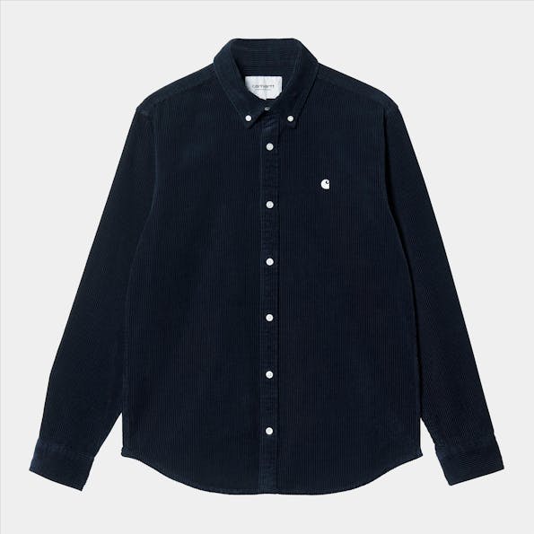 Carhartt WIP - Donkerblauw Madison Cord hemd