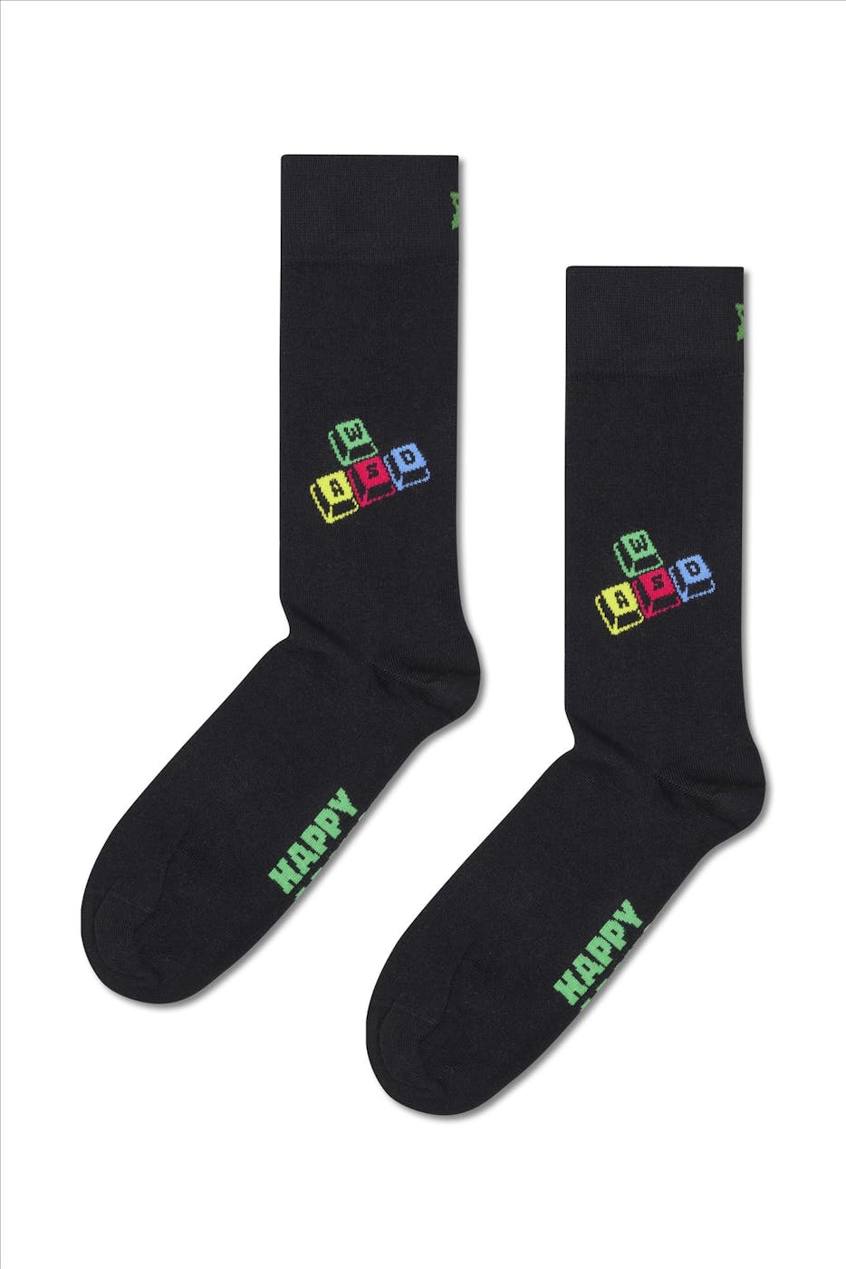 Happy Socks - Zwarte Gamer 4-pack sokken, maat: 41-46