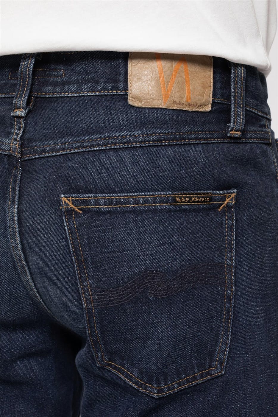 Nudie Jeans Co. - Donkerblauwe Gritty Jackson straight jeans