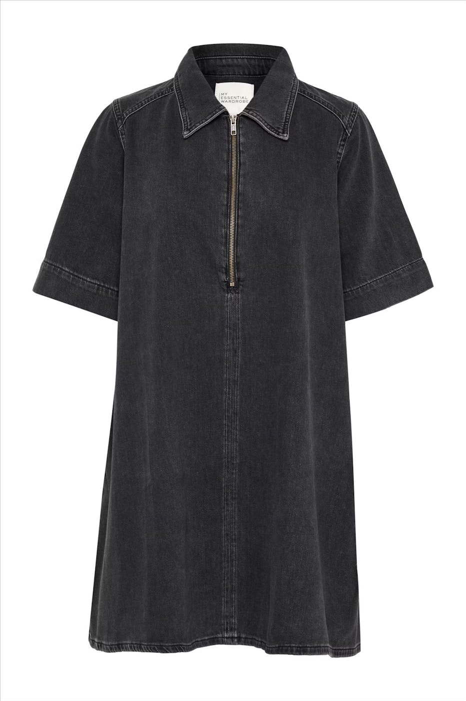 My Essential Wardrobe - Donkergrijze Malo jeansjurk