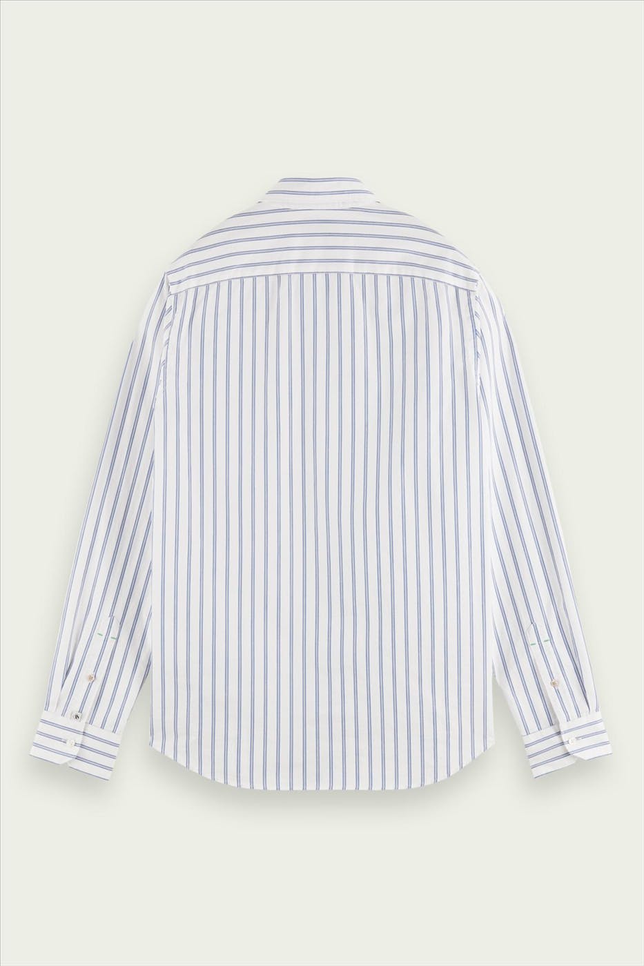 Scotch & Soda - Wit-blauw vertical stripe hemd