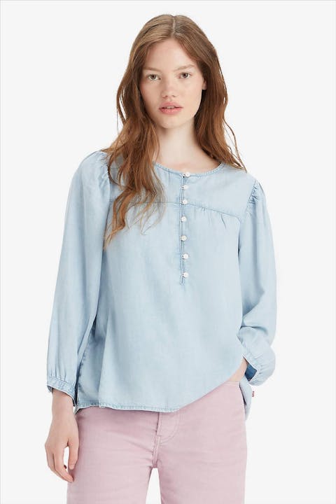 Levi's - Lichtblauwe Halsey blouse