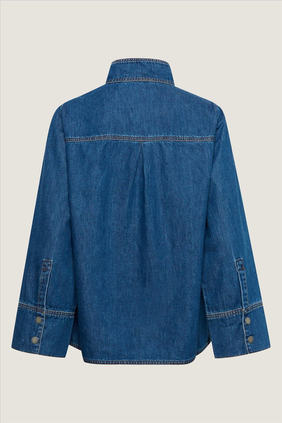 My Essential Wardrobe - Donkerblauwe Hilma blouse