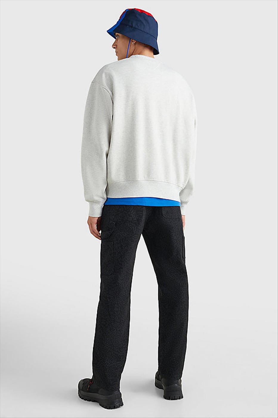 Tommy Jeans - Lichtgrijze Modern Sport Crew sweater