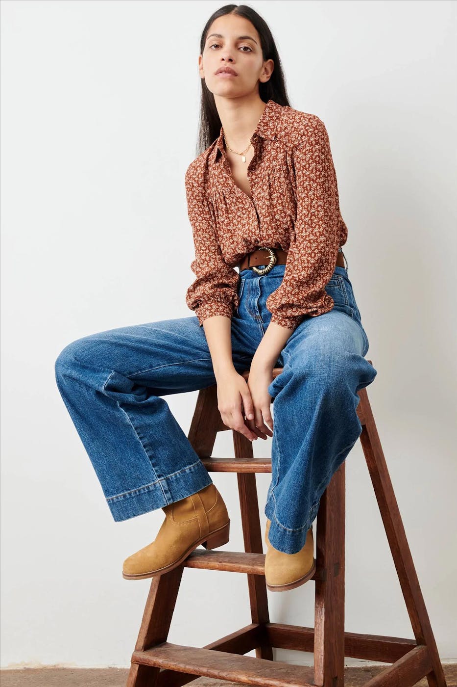 Sessùn - Terracotta Nastassia blouse