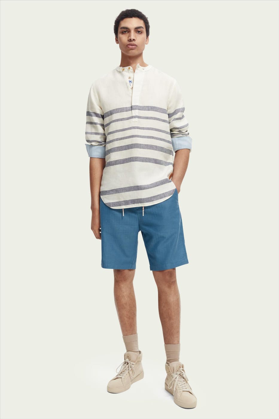 Scotch & Soda - Blauwe Fave short