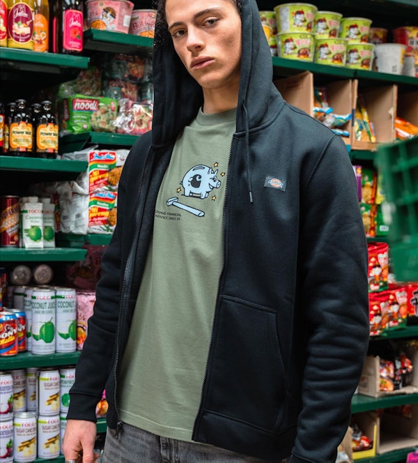 Dickies - Zwarte Oakport Zip hoodie