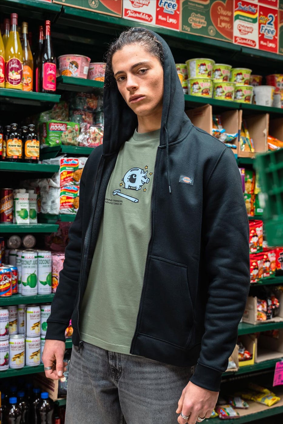 Dickies - Zwarte Oakport Zip hoodie