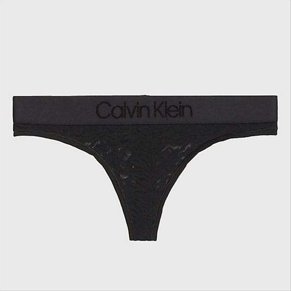 Calvin Klein Underwear - Zwarte Kanten string