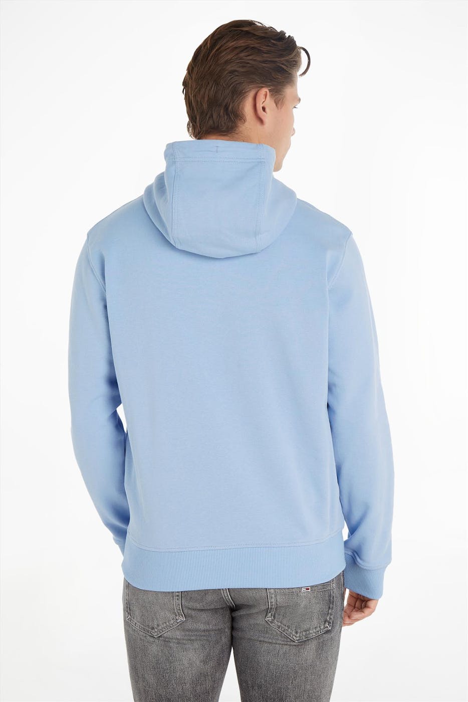 Tommy Jeans - Lichtblauwe Regular Logo hoodie