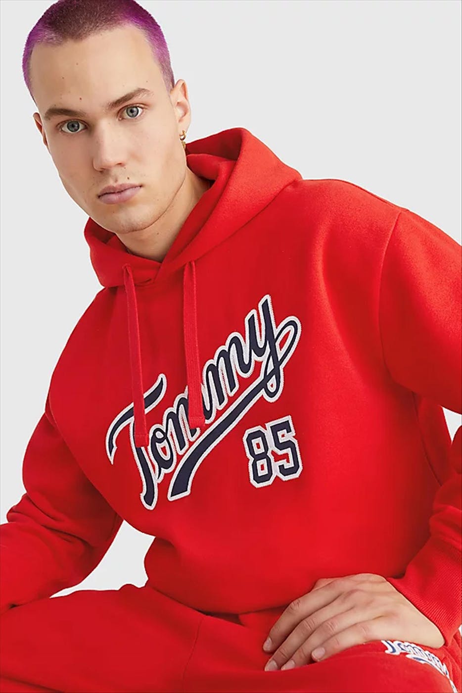 Tommy Jeans - Rode College 85 hoodie