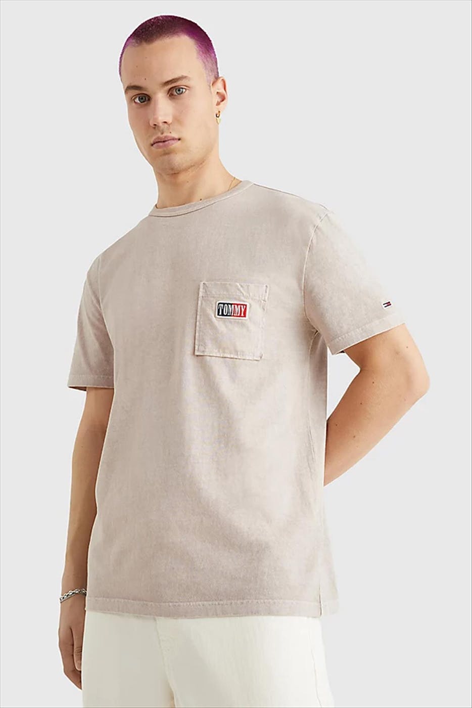 Tommy Jeans - Beige Classic Timeless T-shirt