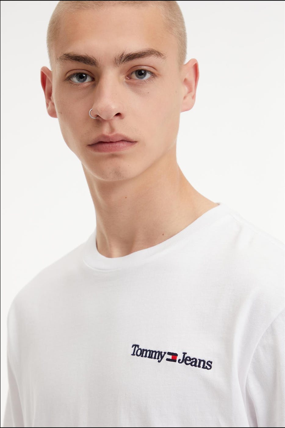 Tommy Jeans - Witte Classic Logo T-shirt