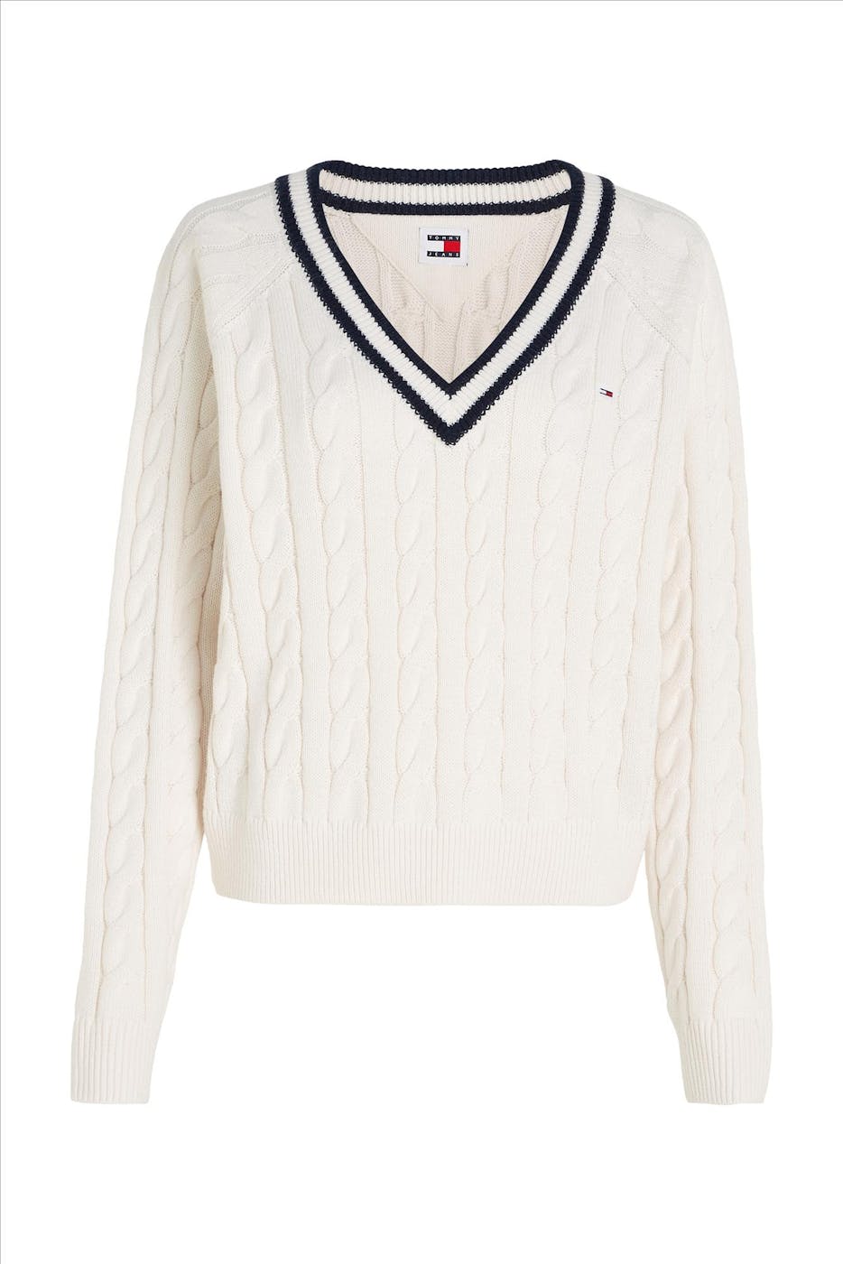 Tommy Jeans - Witte Cable trui