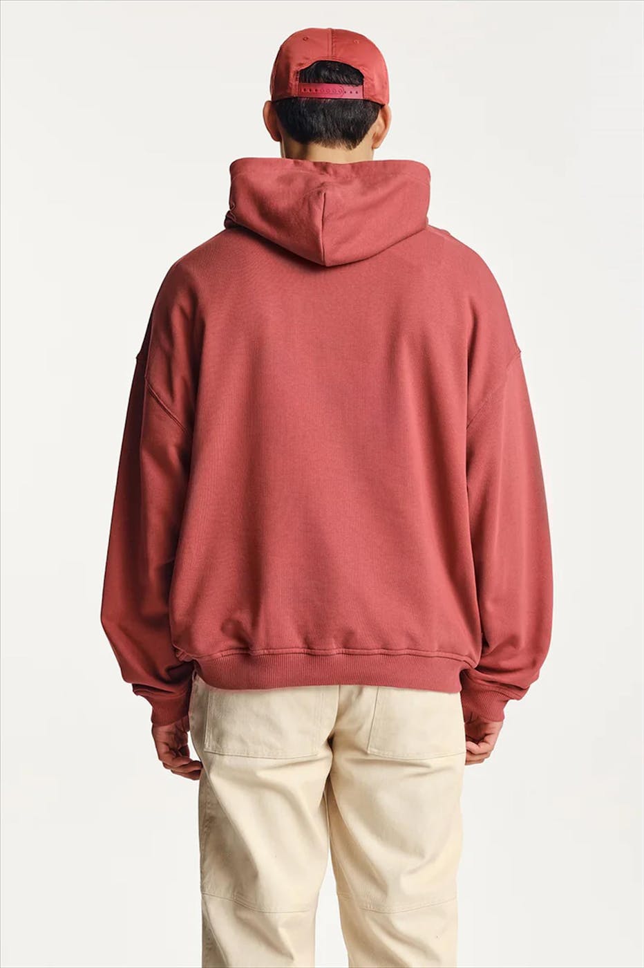 PARLEZ - Baksteenrode Amos hoodie