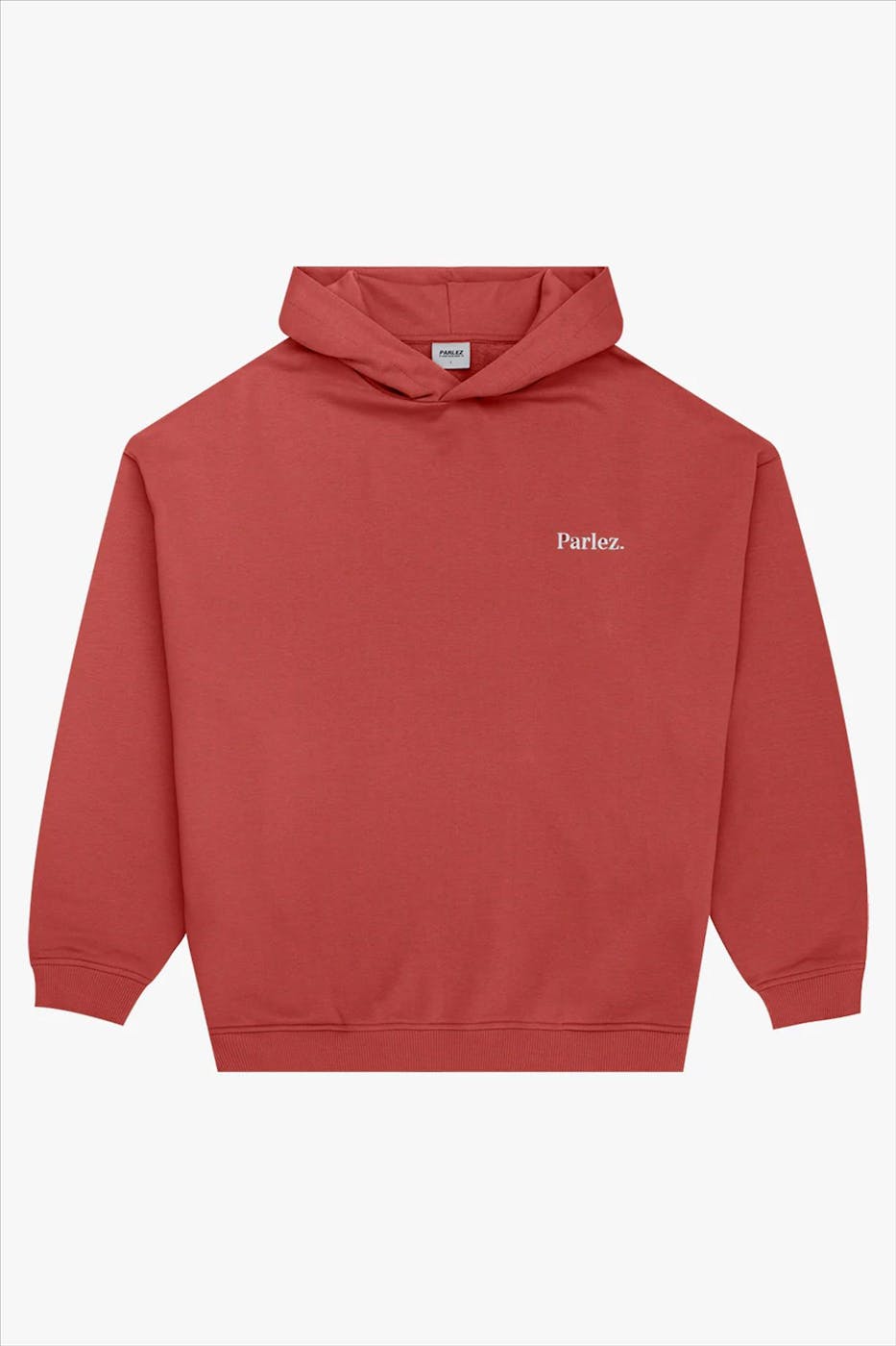 PARLEZ - Baksteenrode Amos hoodie
