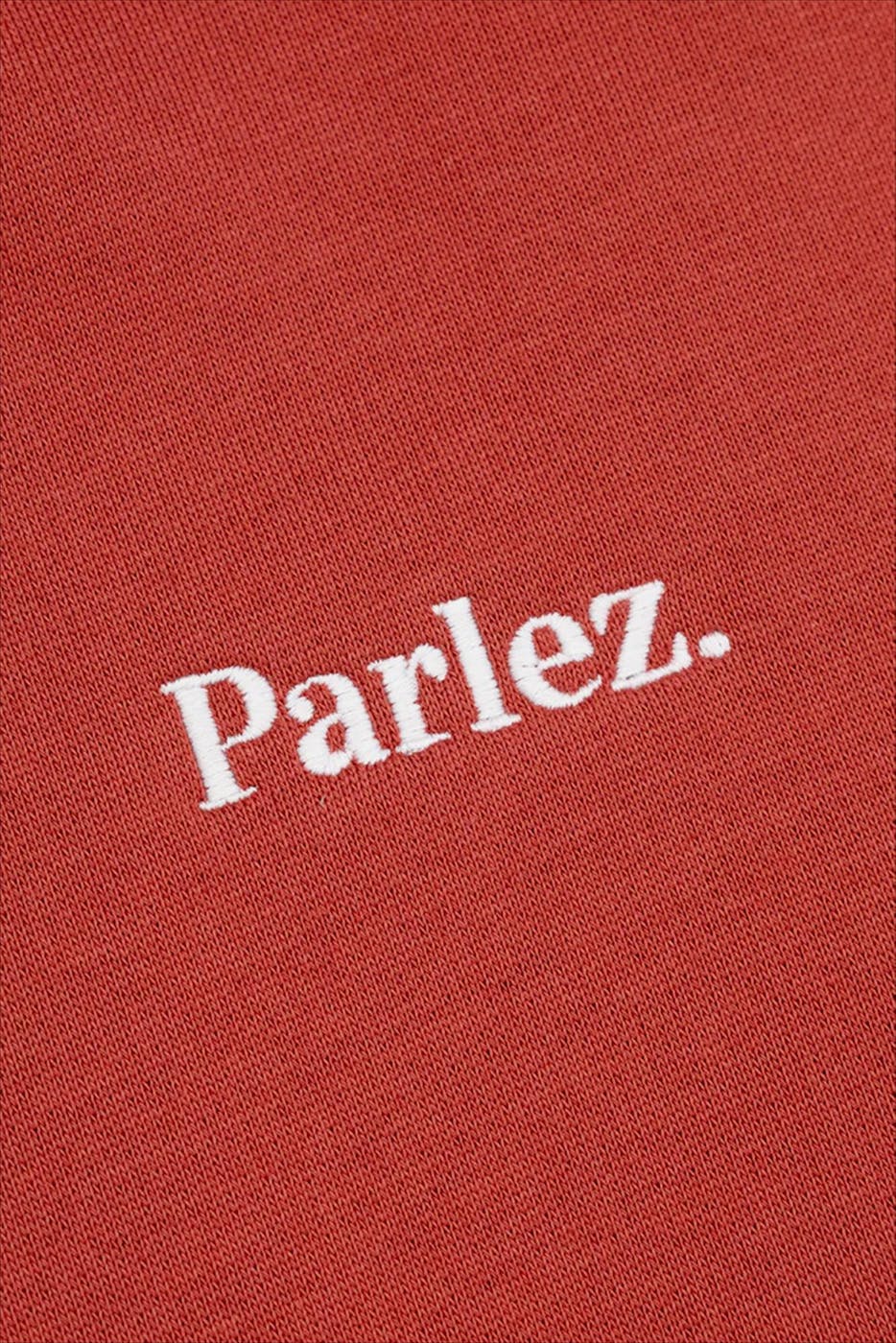 PARLEZ - Baksteenrode Amos hoodie