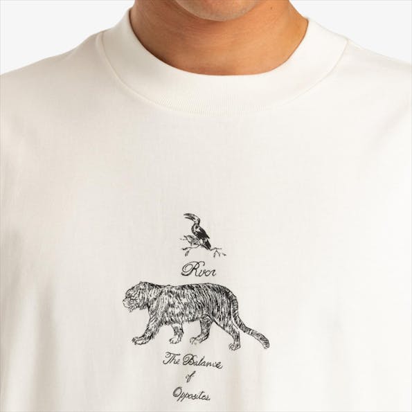 RVCA - Ecru Tiger Style T-shirt
