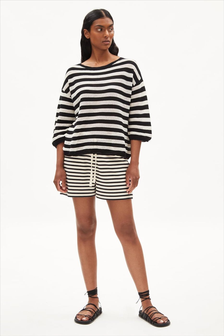 Armed Angels - Zwart-witte Rathaa trui