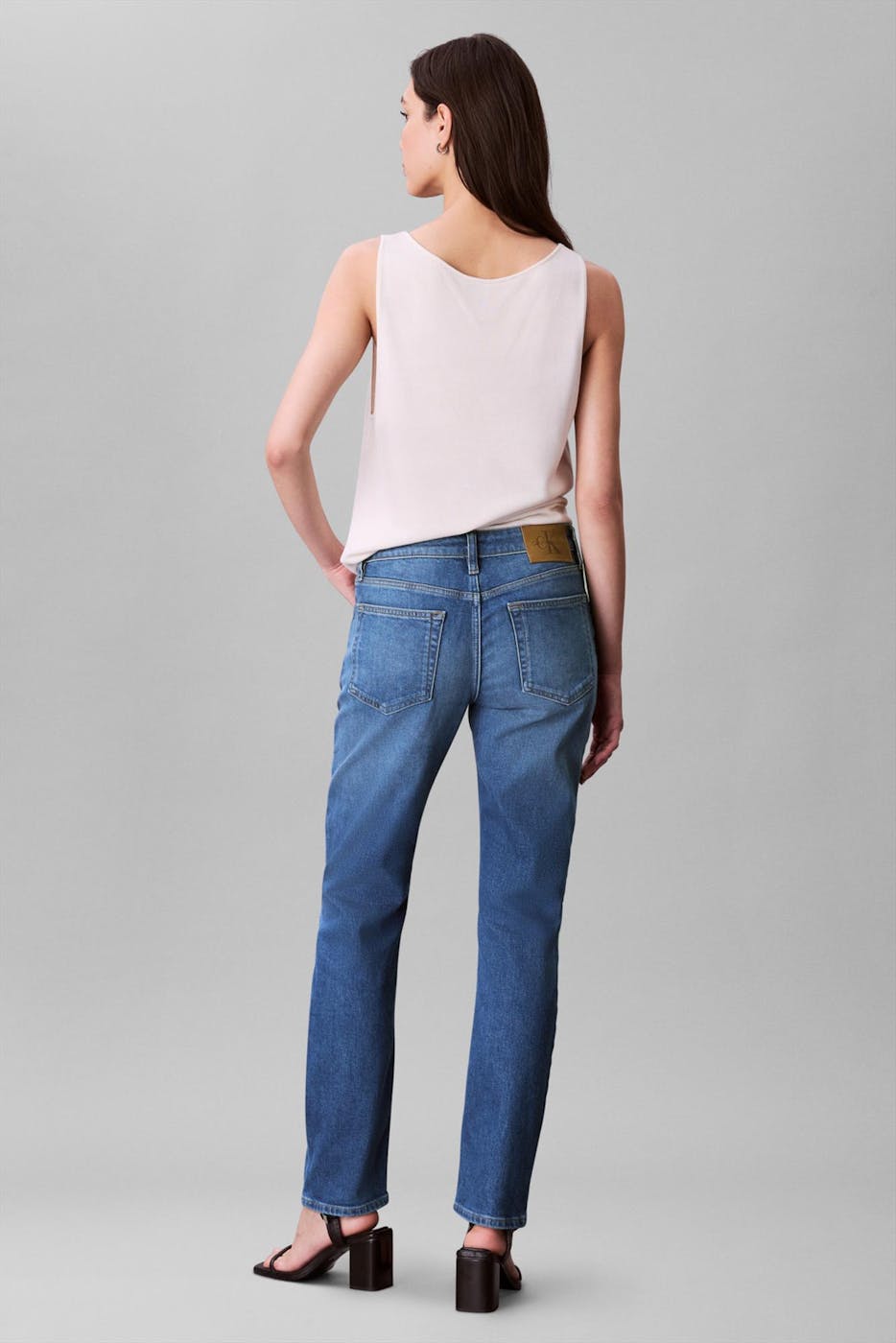 Calvin Klein Jeans - Blauwe Mid Rise slim jeans