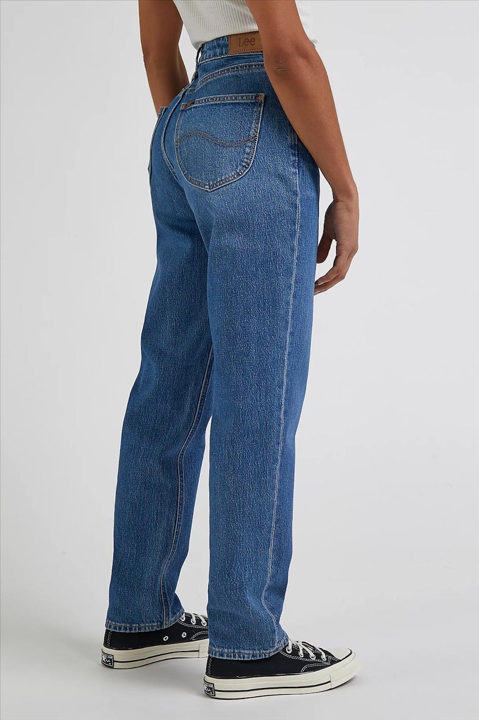 Lee - Donkerblauwe Carol Straight jeans