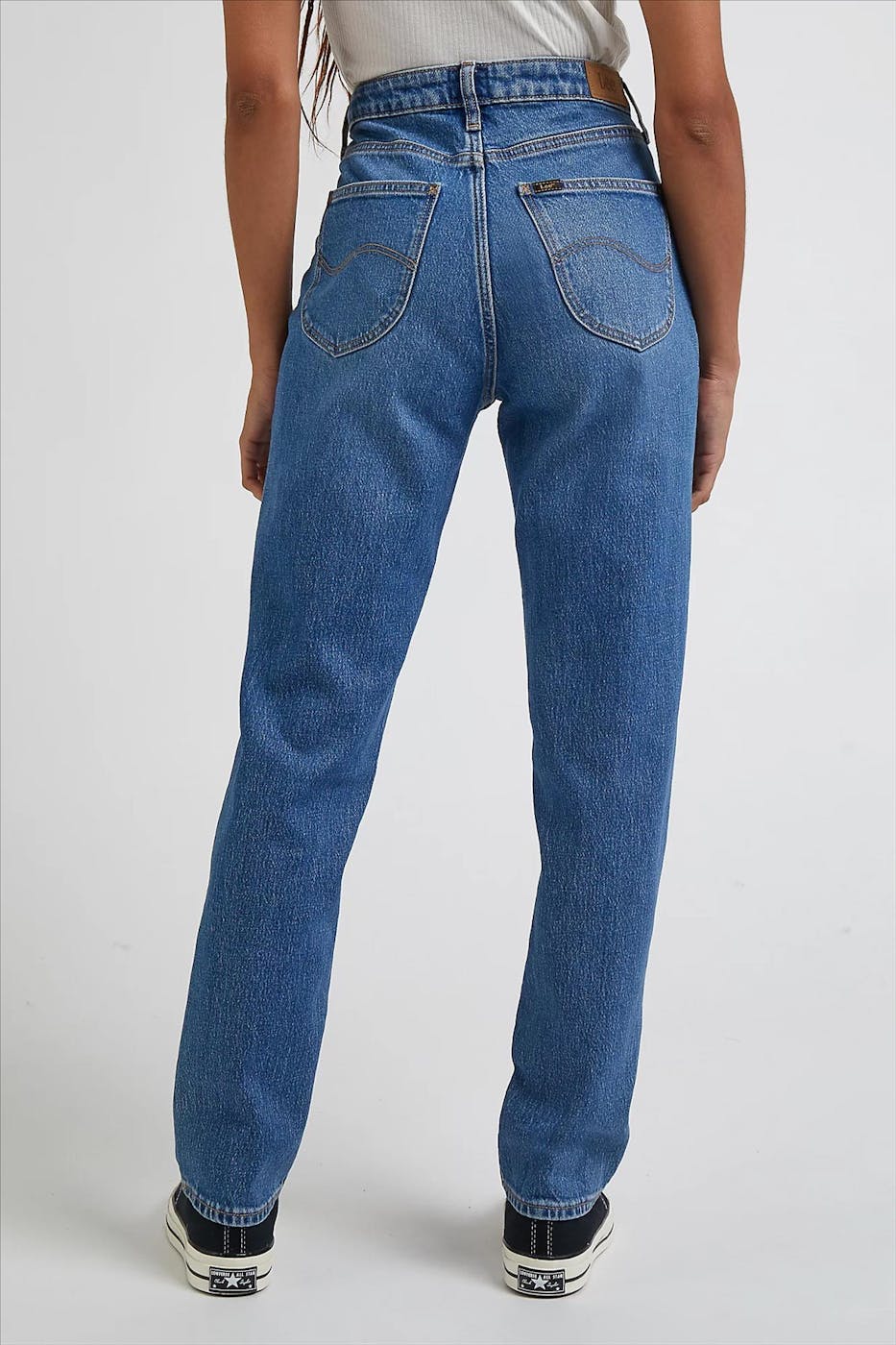 Lee - Donkerblauwe Carol Straight jeans
