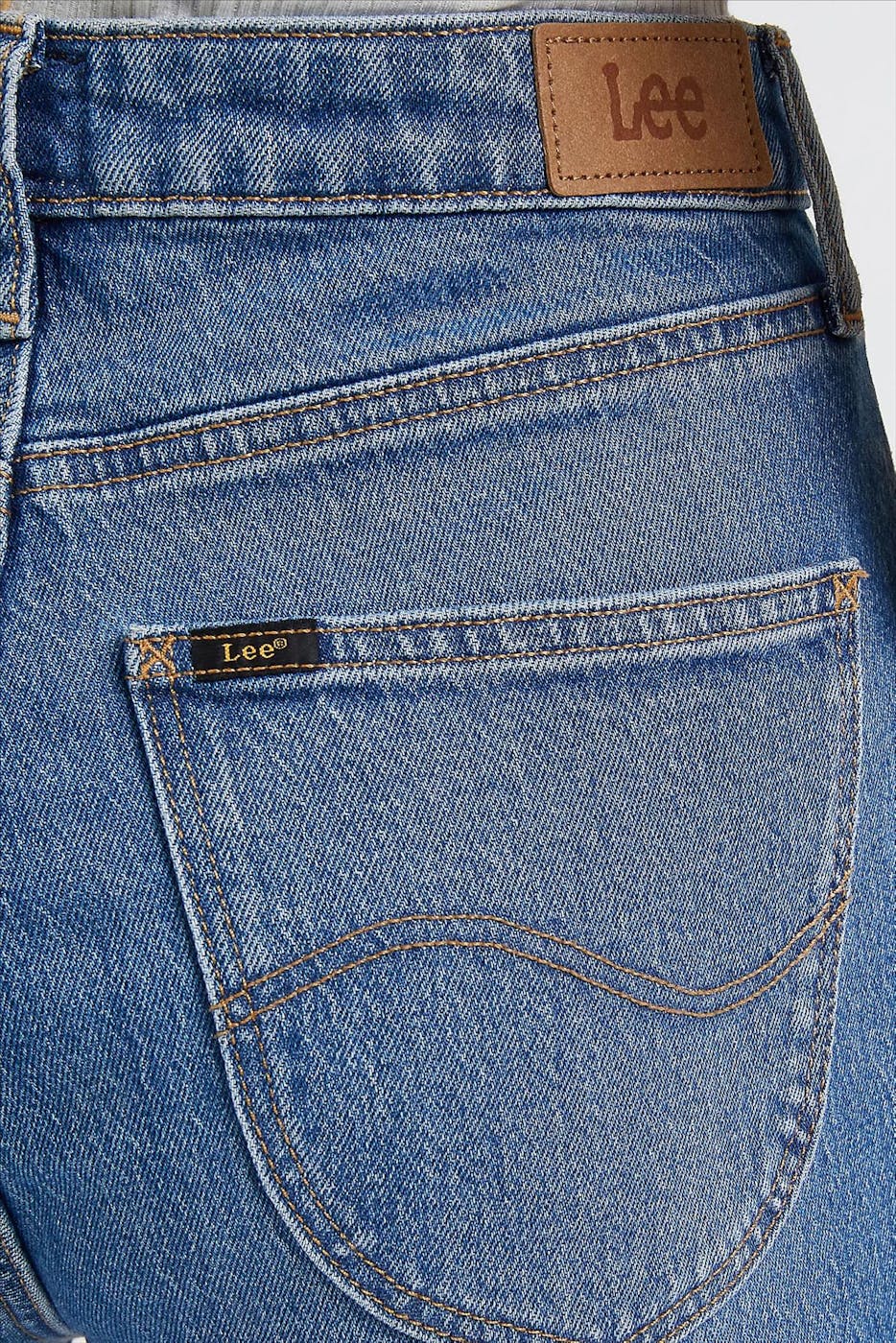 Lee - Donkerblauwe Carol Straight jeans