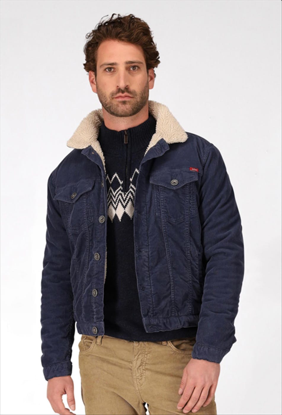 Lee Cooper - Donkerblauwe Bruce Cordos jas