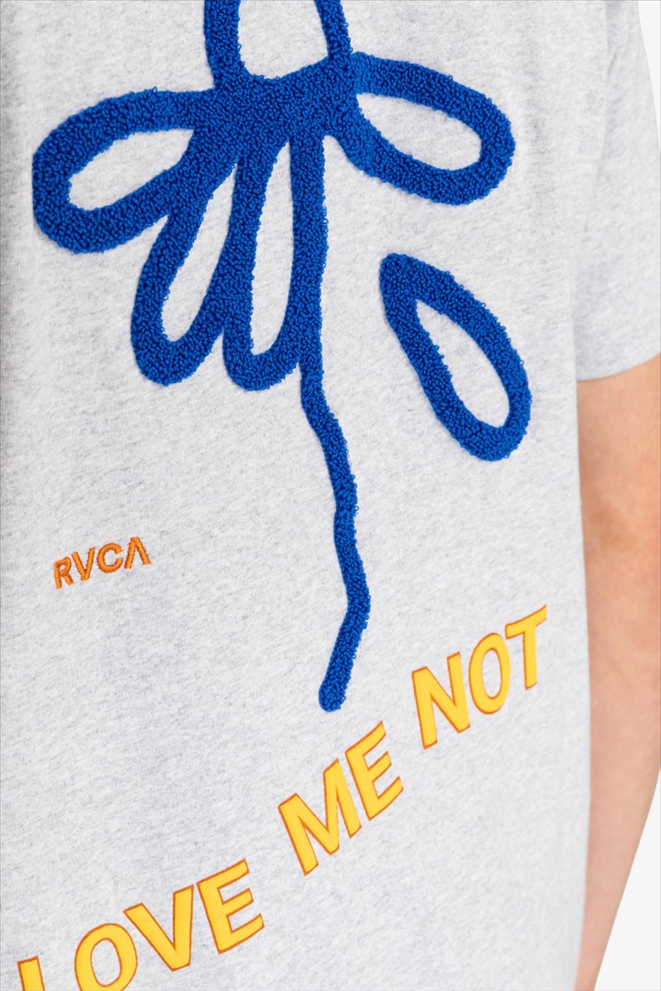 RVCA - Lichtgrijze Love Me Not T-shirt