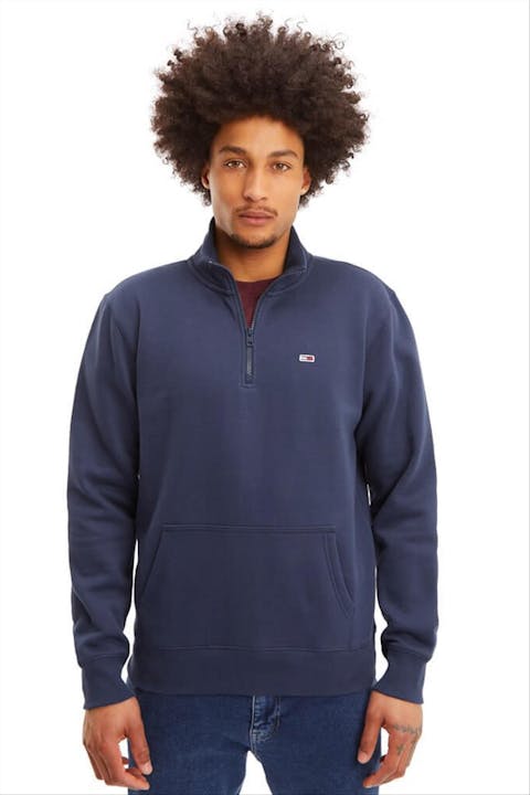 Tommy Jeans - Donkerblauwe Half Zip sweater