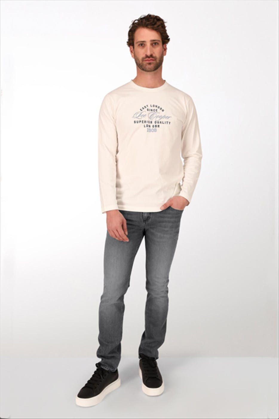 Lee Cooper - Grijze LC112ZP slim jeans