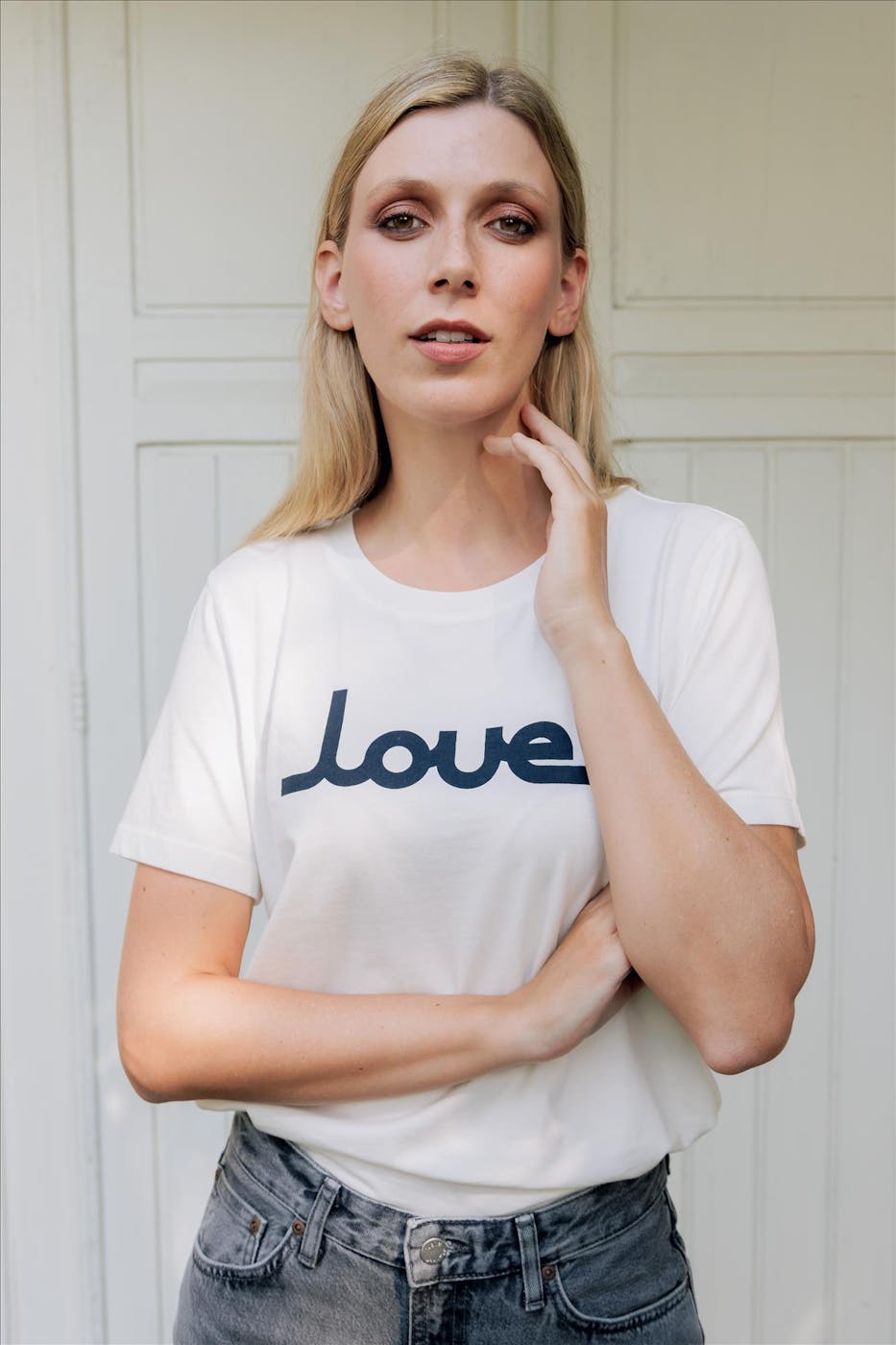 Thinking Mu - Witte Love Ida T-shirt