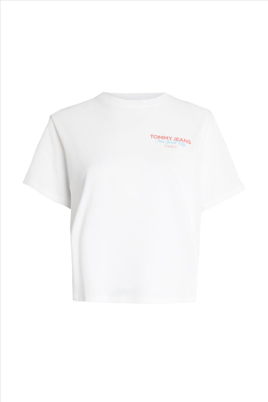 Tommy Jeans - Witte Boxy Essential Logo T-shirt