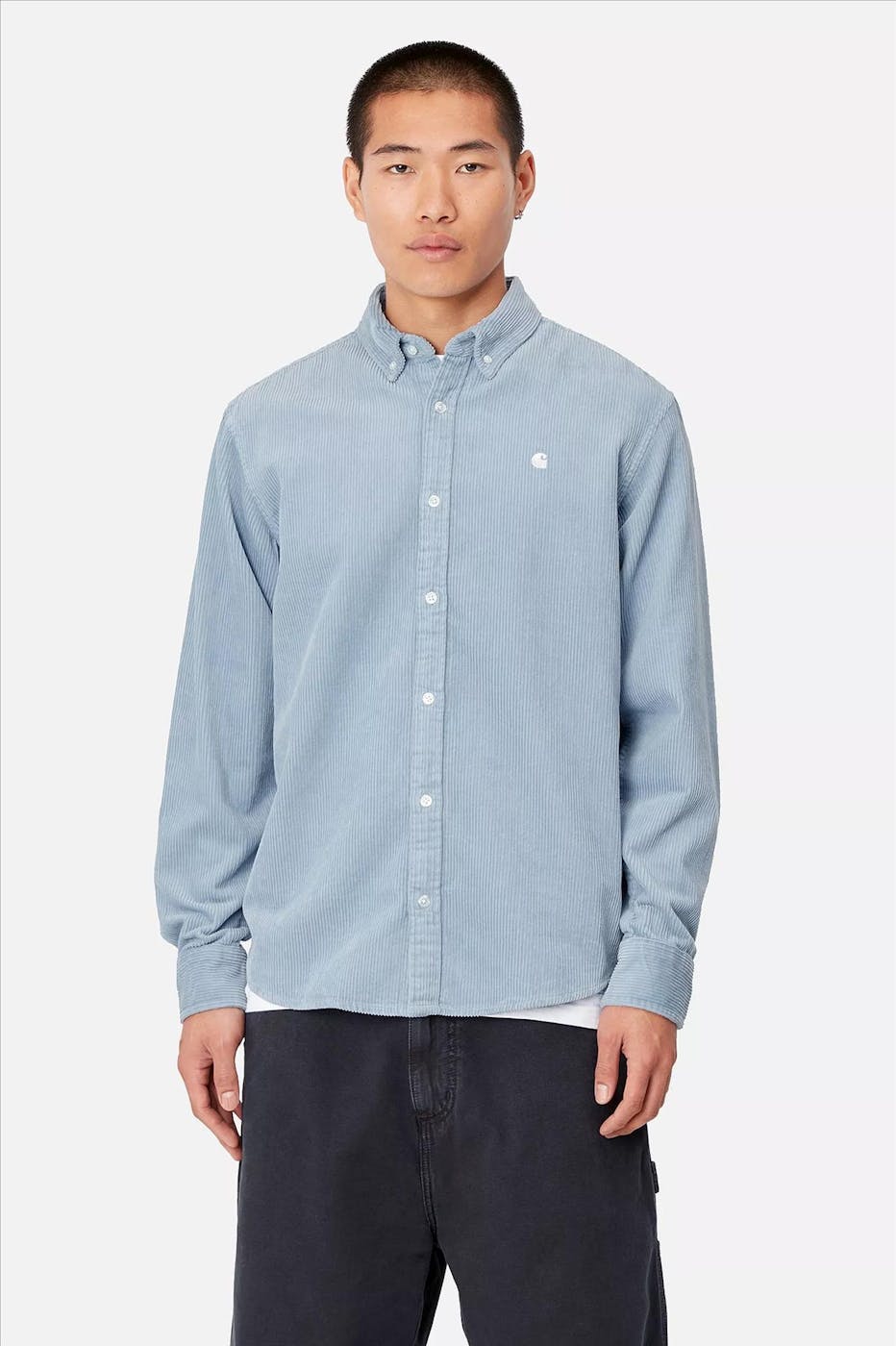 Carhartt WIP - Lichtblauw Madison Cord hemd
