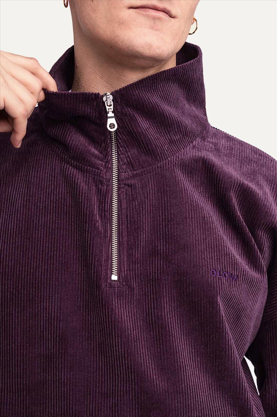 OLOW - Paarse Bangor sweater