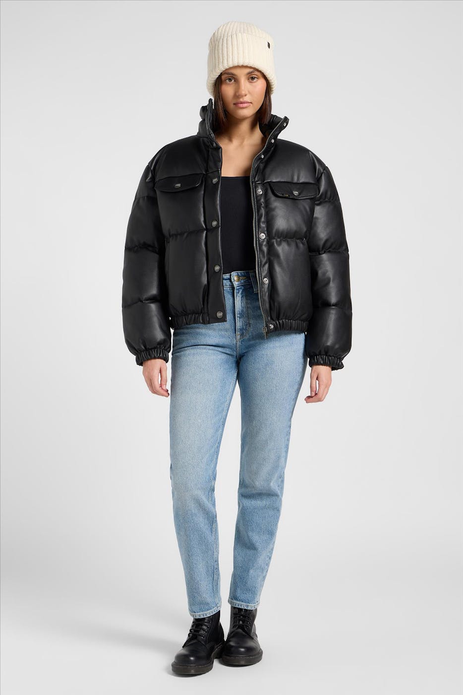 Lee - Zwarte Rider Puffer jas